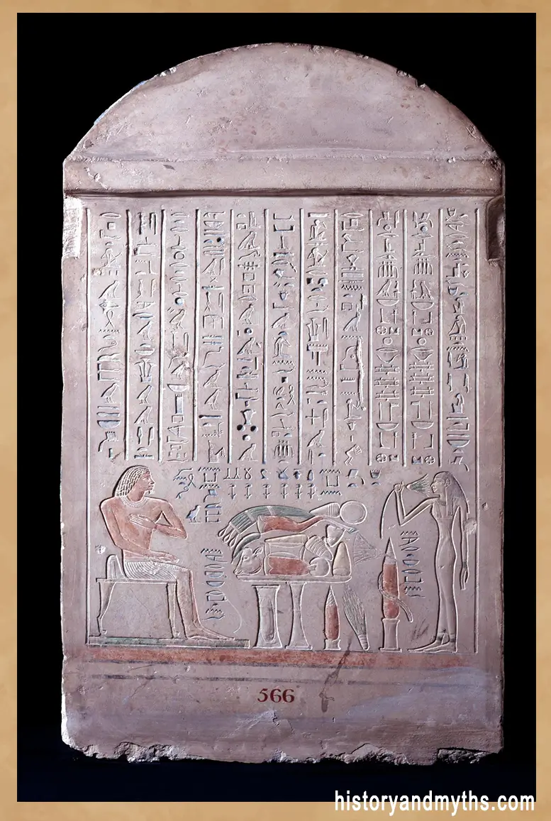 Limestone stela of Dedusobek (EA566), a Middle Kingdom official associated with justice and societal order
