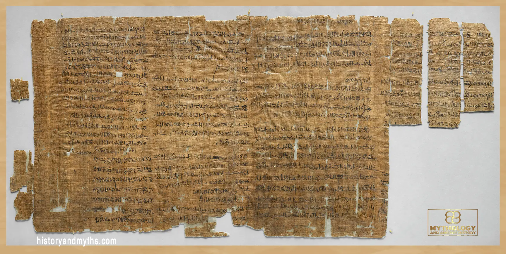 The Strike Papyrus from Deir el-Medina, recording a workers’ protest over unpaid food rations during the reign of Ramesses III.