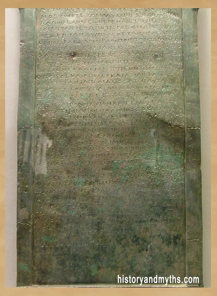 Honorary decree for the Olympic victor Demokrates of Tenedos, inscribed in the Eleian dialect, ca. 300–250 BCE