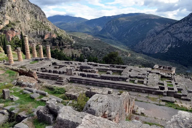 The Temple of Apollo at Delphi