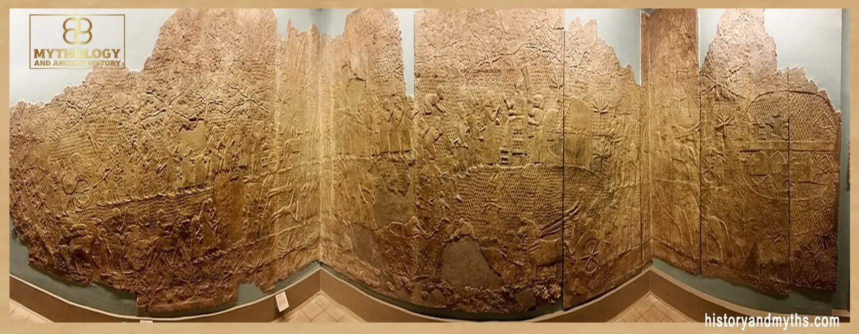 Siege of Lachish relief showing tribute and spoils before Sennacherib