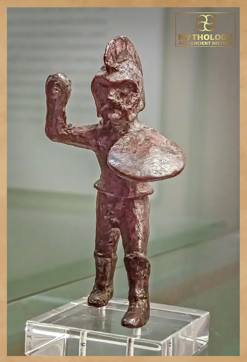 Bronze Spartan warrior from Laconia, 6th century BCE