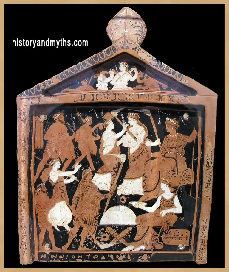 Ninnion Tablet, votive plaque depicting elements of the Eleusinian Mysteries, National Archaeological Museum, Athens