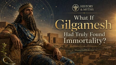 Alternate Mesopotamian mythology scenario imagining Gilgamesh returning to Uruk after truly gaining immortality.