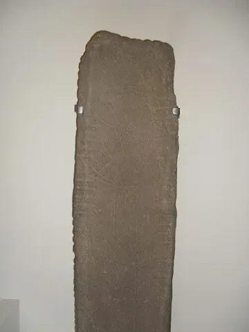 Ogham stone in Ireland. Photo by Sheila1988, licensed under CC BY-SA 4.0 , via Wikimedia Commons.