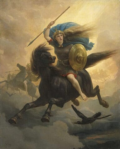 The Valkyrie by Peter Nicolai Arbo, 1869. Public domain artwork, digital image via Wikimedia Commons / National Museum of Norway