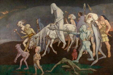 The Fomors (or The Power of Evil Abroad in the World), by John Duncan, 1912. Public domain. Source: Wikimedia Commons.