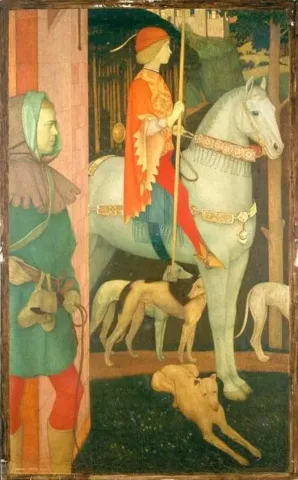 Kilhwych, The King's Son, Arthur Gaskin, 1901. Birmingham Museum and Art Gallery. Public Domain. Source: Wikimedia Commons.